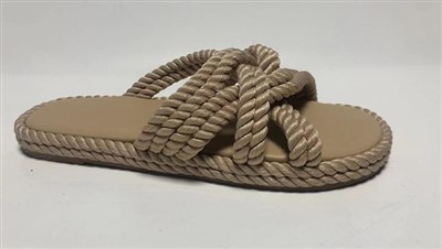 Sandalias de playa de tejido de cuerda fina